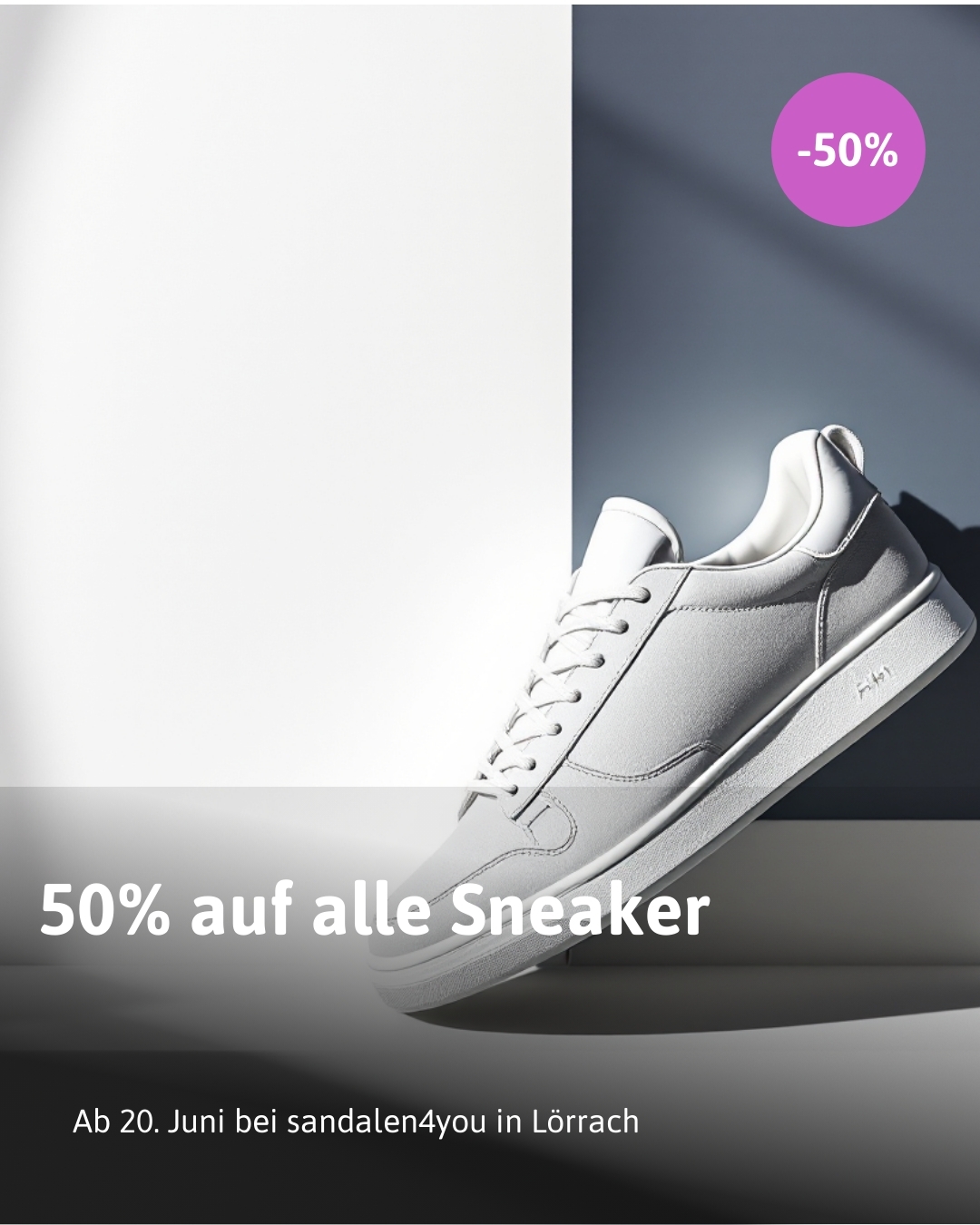 50% auf alle Sneaker